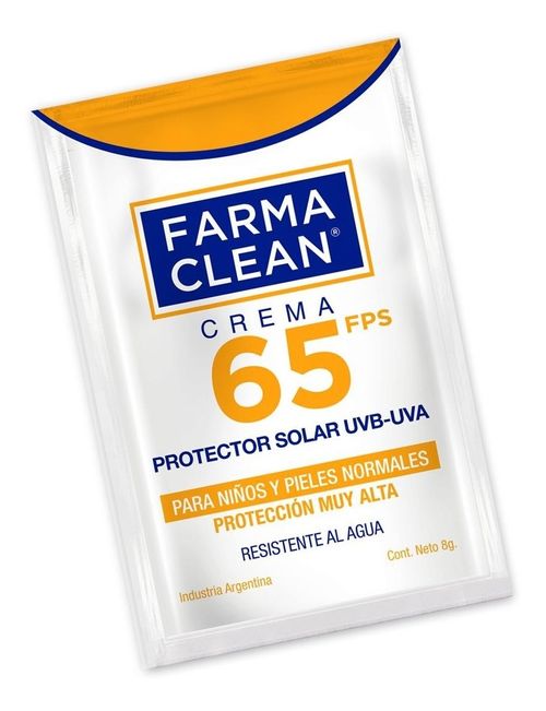 Farma Clean Protector Solar Uvb-uva Fps65 Crema 4x8g