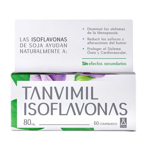 Tanvimil Isoflavonas Menopausia Vitamina E 60 Comprimidos