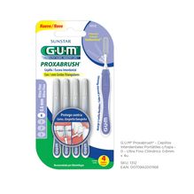Gum Proxabrush Cepillo Interdental Ultra Fino Con Tapa 4u