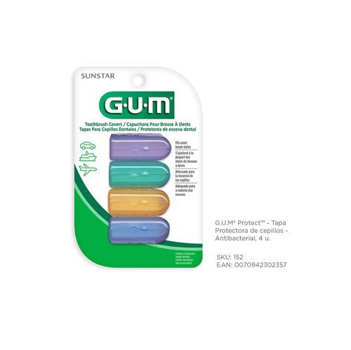 Gum Tapas Para Cepillos Dentales X 4 Unidades
