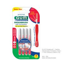 Gum Proxabrush Cepillo Interdental Fino Cilindrico 0.8 4u
