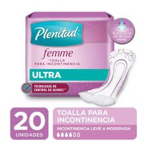 Plenitud Femme Ultra Toallas Higienicas Sin Alas X 20 Unids