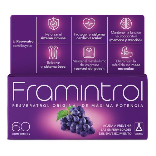 Framintrol Resveratrol X 60 Comp Antioxidante Original