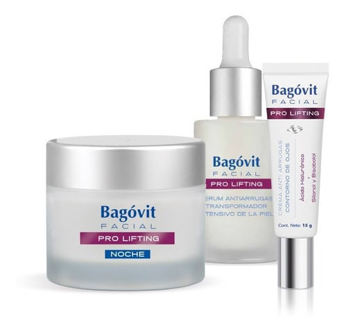 Bagovit Pro Lifting Combo Facial Serum + Crema Noche + Ojos