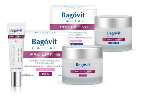 Bagovit Pro Lifting Kit Antiedad Crema Día Ps + Noche + Ojos