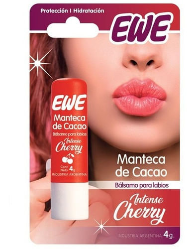 Ewe-Manteca-De-Cacao-Balsamo-Para-Labios-Cherry-12-Unidades-en-FarmaPlus