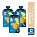 Gerber-Combo-Papilla-Pouch-Pure-De-Pera-X12un-De-95gr-en-FarmaPlus