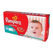 Pampers Supersec Pañales Medianos 10 Unidades