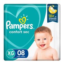 Pañales Pampers Confort Sec Max  Xg 8 unidades