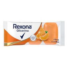 Rexona Citrus Glicerina Jabón En Barra 90 g Pack X 3