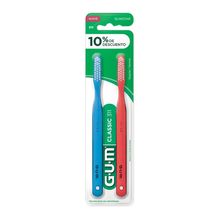 Gum Classic 311 Cepillo De Dientes Suave Plano 3 Hileras 2un