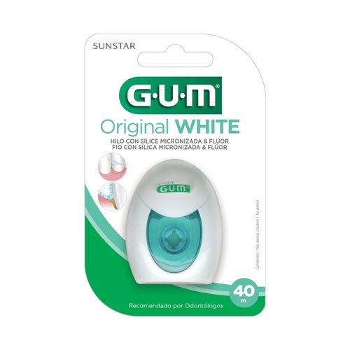 Gum Hilo Dental Original White Blanqueado X 40m
