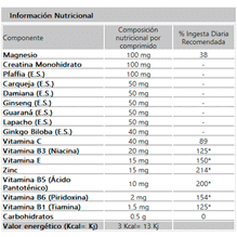 Geonat Vigorcín Potencia Plus Energizante 30 Comprimidos