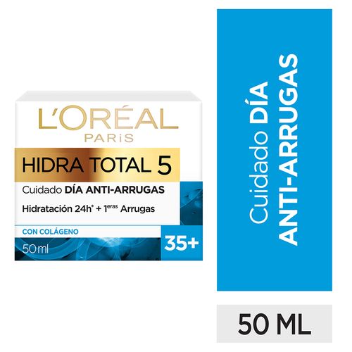 Loreal Hidra Total 5 Antiarrugas Crema Con Colageno +35 50ml