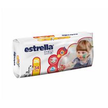 Estrella Baby Hiperpack Talle Xxg X 34 Pañales Mas De 14kg