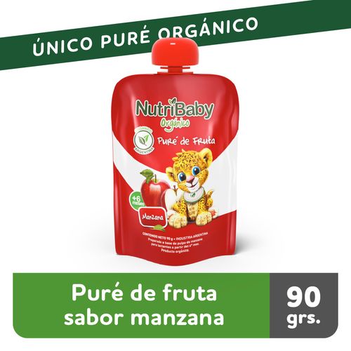 Nutribaby Organico Papilla Manzana Pouch Caja X 24 Unids