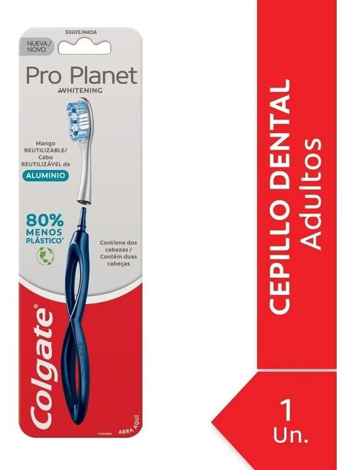 Colgate Pro Planet Cepillo Dental Mango Aluminio +2 Repuesto