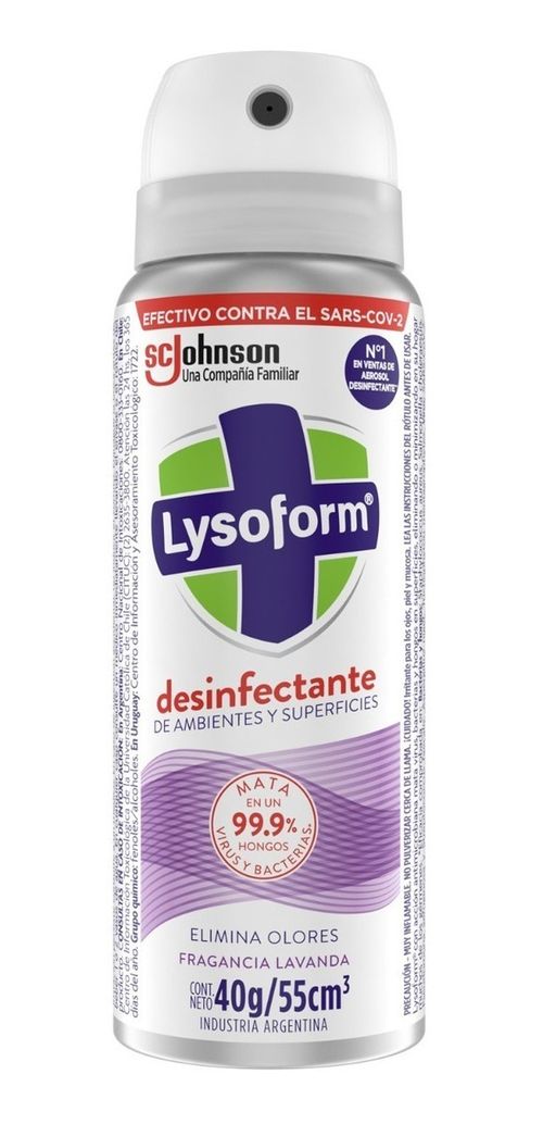 Lysoform Desinfectante Ambiente Lavanda X 55ml