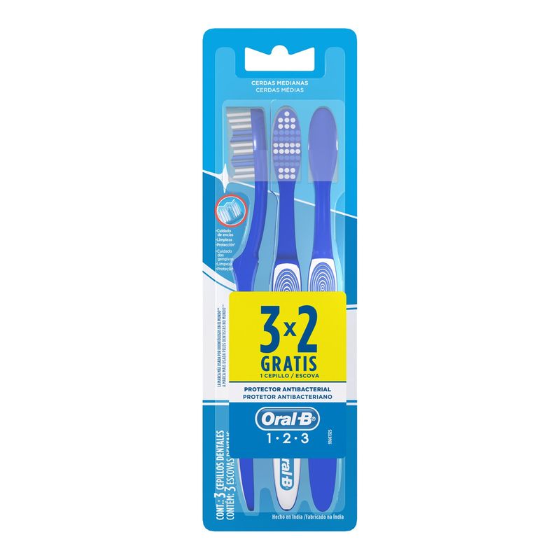 Oral-b 123 Classic 40 Cepillo Dental Suave Pack 3 X 2 En FarmaPlus ...