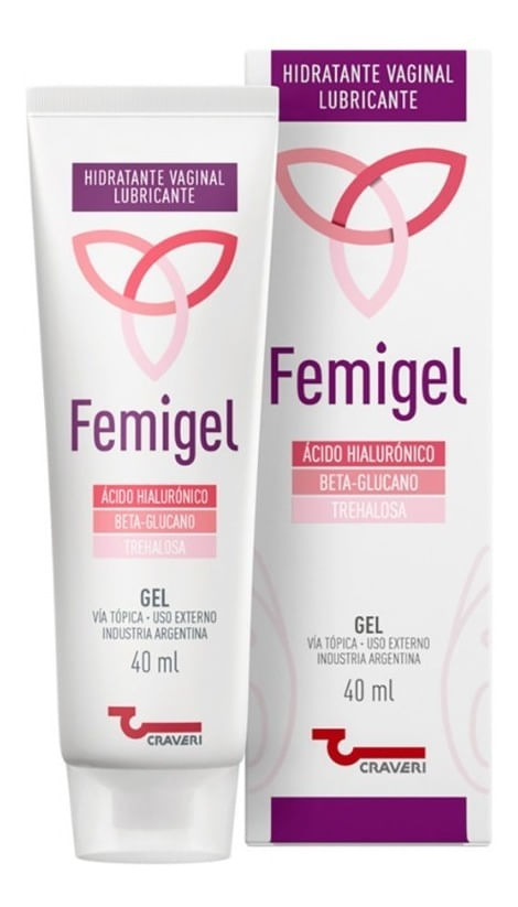 Femigel Gel Hidratante Vaginal Lubricante Íntimo 40ml