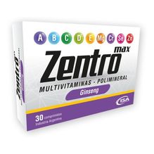 Zentro Max Multivitaminas Polimineral Suplemento X 30 Comp