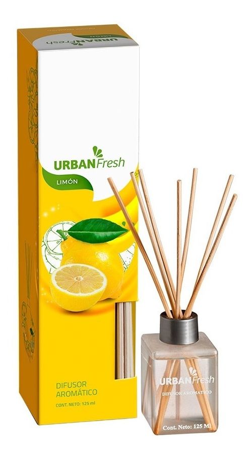 Urban Fresh Limón Aromatizante De Ambiente Difusor X 125 Ml