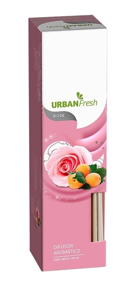 Urban Fresh Rose Aromatizante De Ambiente Difusor 125 Ml