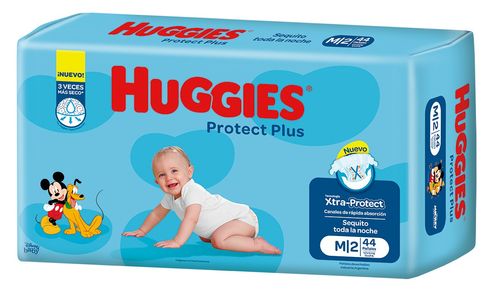 Huggies Protect Plus Pañales Unisex M 44 unidades