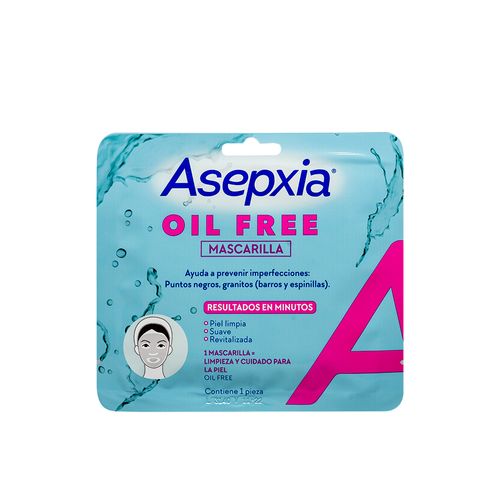 Asepxia Oil Free Mascarilla Limpieza Revitalizante 10 Unid