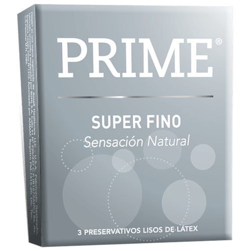 Preservativos Latex Prime Super Finos 6 Cajas X 3 Unidades
