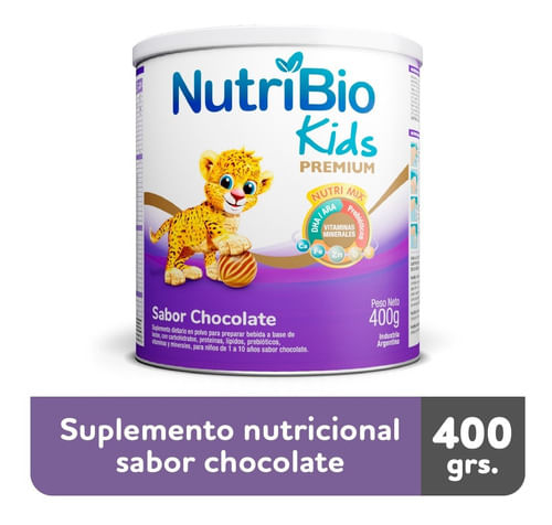 Nutribio Kids Suplemento 1 A 10 años Chocolate Lata 400g