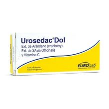 Eurolab Urosedac Dol Molestias Asociadas A Cistitis Ardor 4 Cápsulas