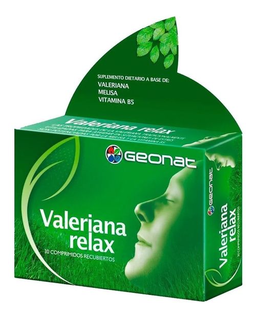 Geonat Valeriana Relax Melisa B5 Relajante Antiestres 30 Cps
