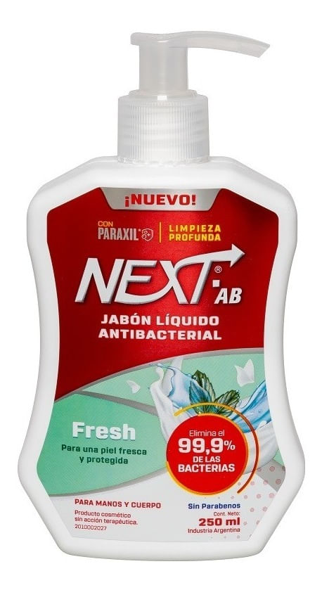 Next Fresh Jabón Líquido Antibacterial Manos Y Cuerpo 250ml En Farmaplus Farmaplus 9613