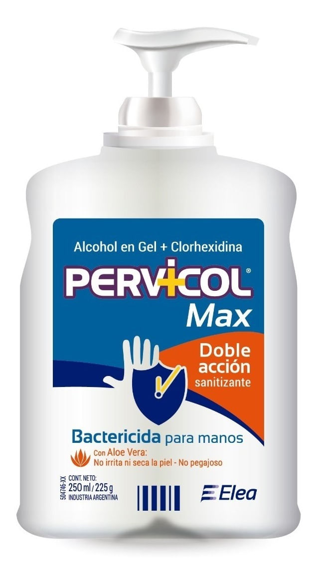 Pervicol-Max-Alcohol-En-Gel-Clorhexidina-Con-Aloe-Vera-250ml-en-FarmaPlus
