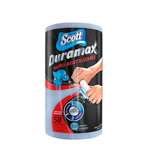 Scott Duramax Paño De Limpieza Reutilizable Azul 58 u