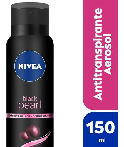 Desodorante antitranspirante femenino NIVEA Black Pearl Spray x 150 ml
