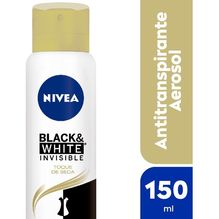 Desodorante antitranspirante femenino NIVEA Black & White Invisible Toque de Seda Spray x 150 ml