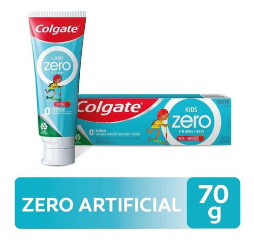 Colgate Zero For Kids Fresa Gel Dental 2-6 Años X 70g