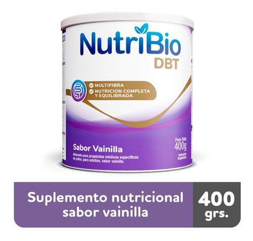 Nutribio Dbt Suplemento Nutricional Sabor Vainilla Lata 400g