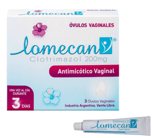 Lomecan V Pack 200mg 3 ovulos + Crema 15gr