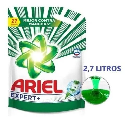 Ariel Expert +jabón Liquido Pouch 2,7 Litros
