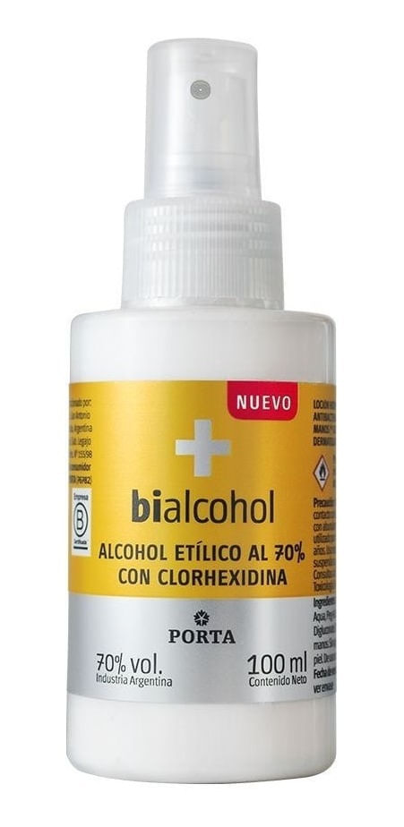 Bialcohol-Alcohol-Etilico-70--Con-Clorhexidina-Spray-X-100ml-en-FarmaPlus