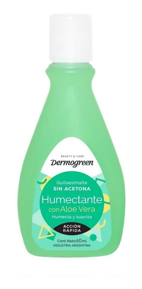 Dermogreen Quitaesmalte Humectante Con Aloe Vera X 60ml