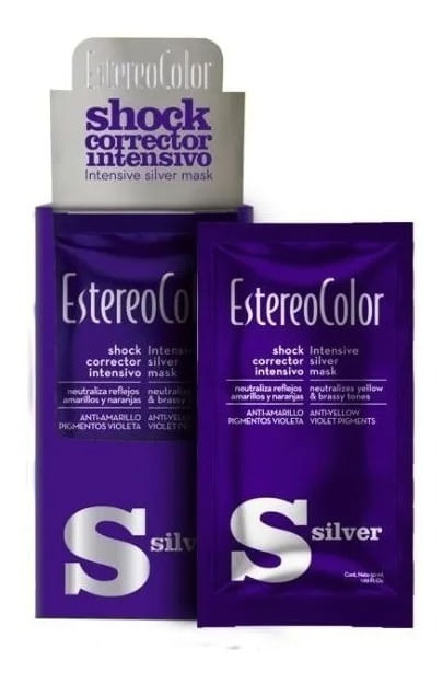 Estereo Color Shock Intensivo Silver Tratamiento Capilar 10u