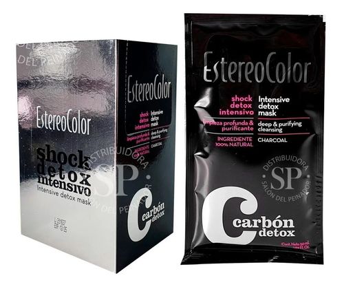 Estereocolor Shock Detox Intensivo Limpieza Profunda X 10u