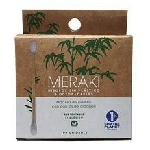 Meraki Hisopos De Bambú Biodegradables X 100 Unidades