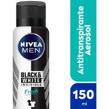 Desodorante antitranspirante NIVEA MEN Invisible Black & White Fresh Spray x 150 ml