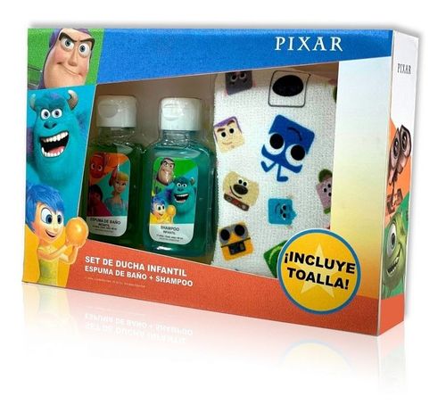 Pixar Set De Baño Infantin Shampoo + Espuma De Baño + Toalla