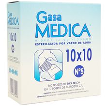 Medica Gasa N5 Hidrófila Estériles 10x10cm 16 Trozos 10u